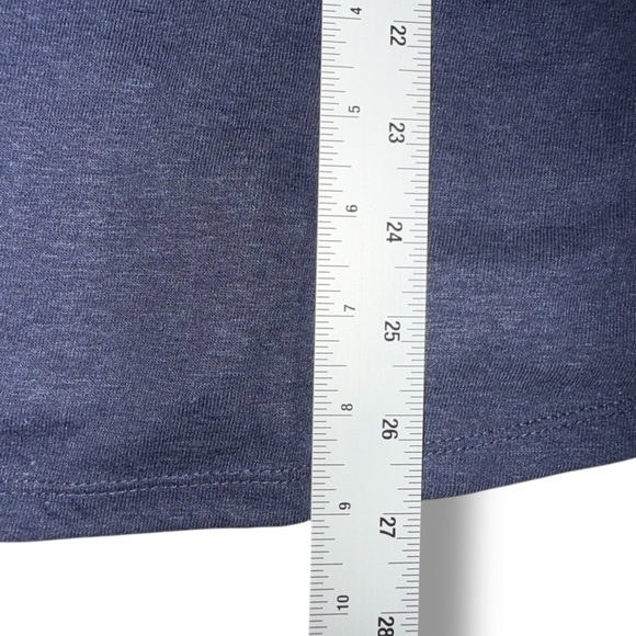 TALBOTS DROP SHOULDER V-NECK TEE - Plus 1X Indigo Blue - Picture 12 of 12